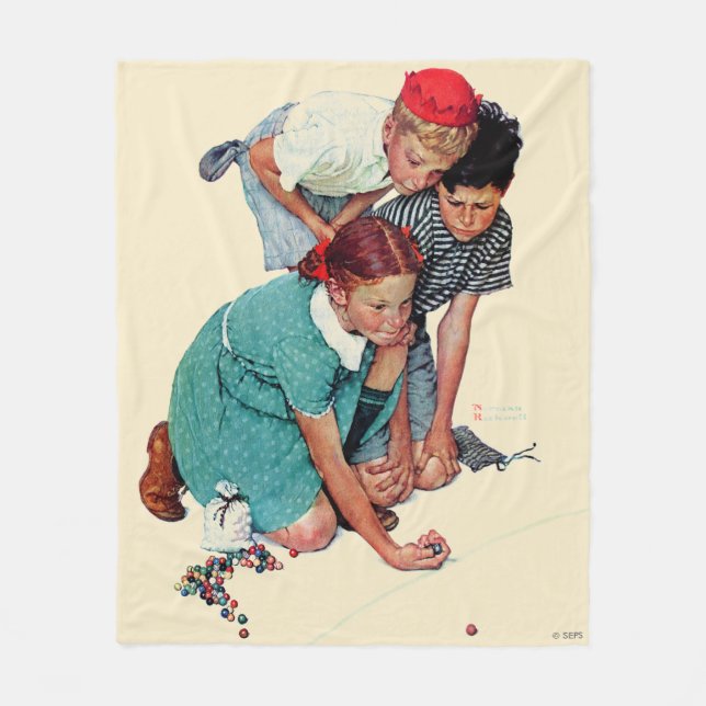 Marble Champion Fleece Blanket (Front)