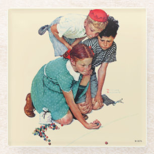 Marble Champion Glass Coaster