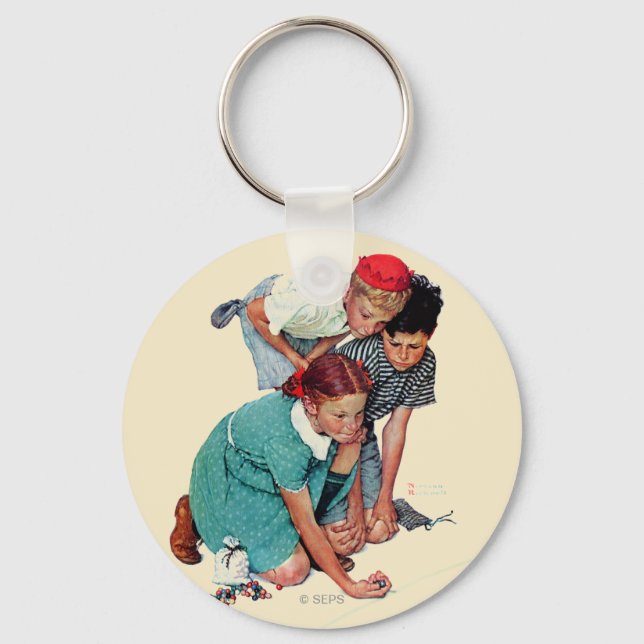 Marble Champion Keychain (Front)