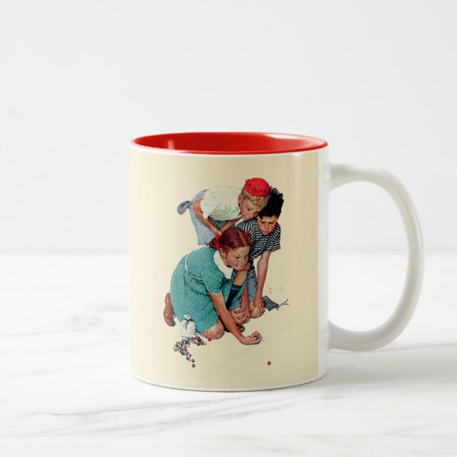 Marble Champion Two-Tone Coffee Mug (Right)