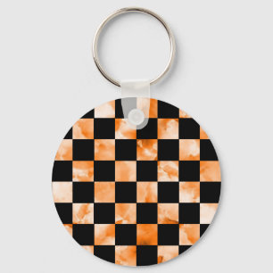 Marble Chequerboard Keychain