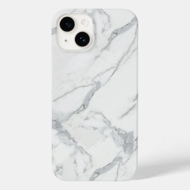 marble chic trendy clean iphone cover (Back)