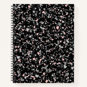 Marble chips stone shapes pieces abstract textured notebook