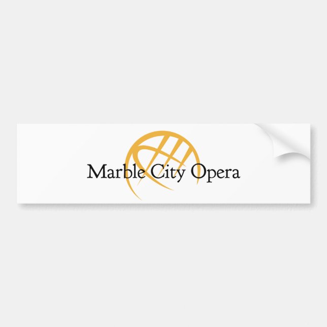 marble city opera bumper sticker (Front)