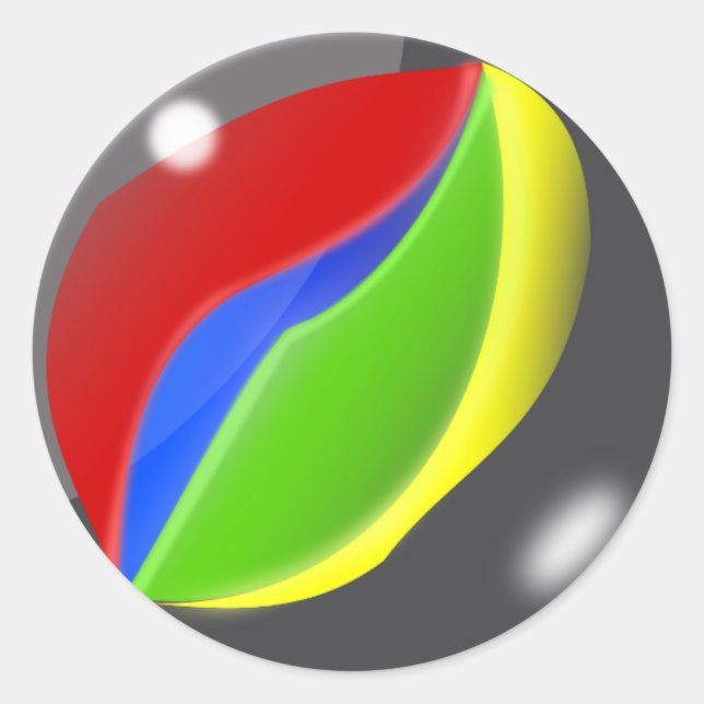 Marble Classic Round Sticker (Front)