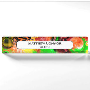 Marble Classy Modern Personalized Nameplate
