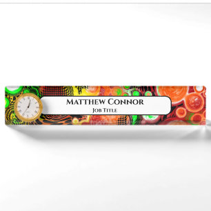 Marble Classy Modern Personalized Nameplate