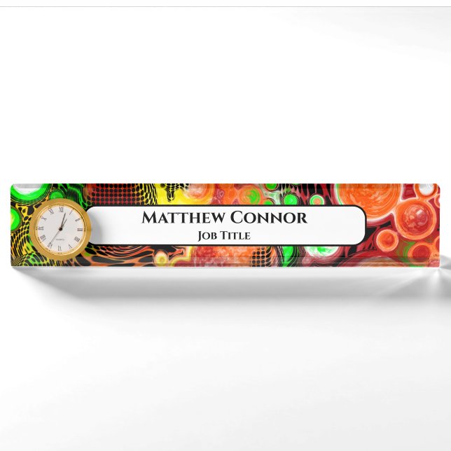 Marble Classy Modern Personalized     Nameplate (Front)