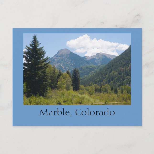 Marble, Colorado Postcard (Front)