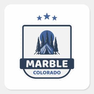 Marble - Colorado Square Sticker