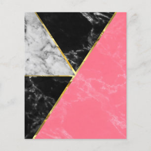 Marble colour collection geometric abstract design flyer