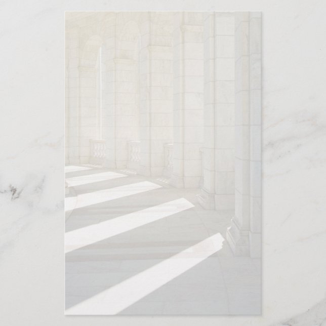 Marble Columns Stationery (Front)