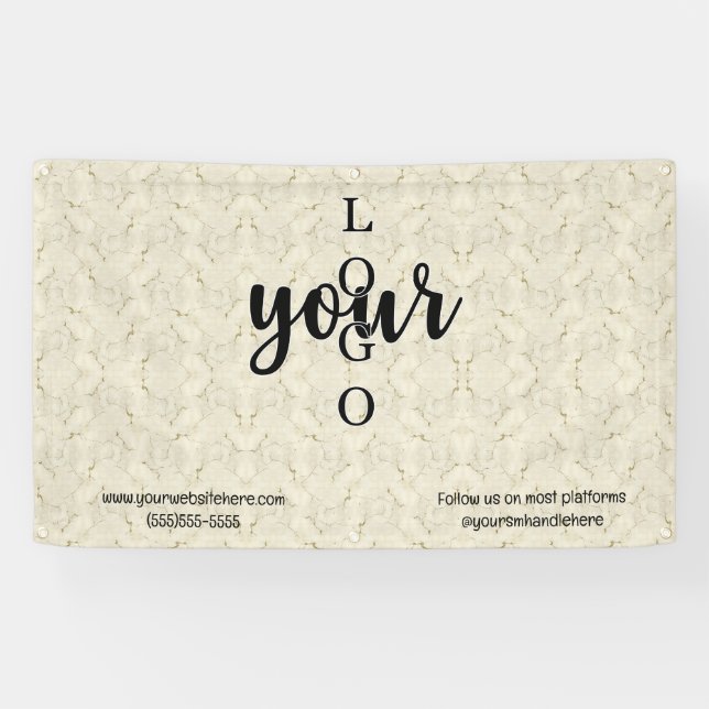 Marble Company Logo Convention Market Banner (Horizontal)