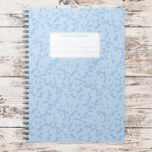  Marble Composition Book Pastel Custom Stationery