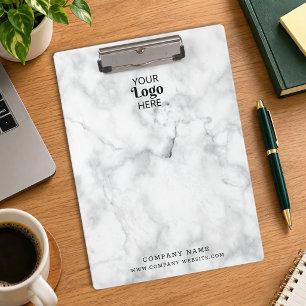 Marble Custom Business Logo Company Website Clipboard