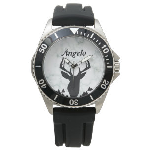 Marble Deer Mens Hunting Watch