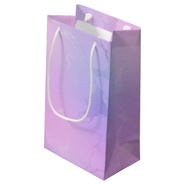 Marble Design Gift Bag (Back Angled)