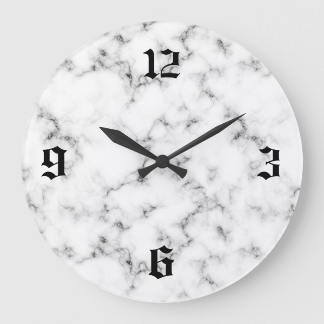 Marble effect large clock (Front)