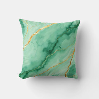 Marble effect throw pillow