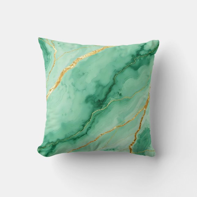 Marble effect  throw pillow (Front)