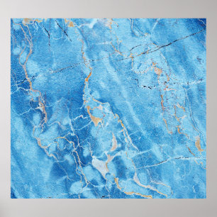 Marble Elegance: Natural Textured Surface. Poster