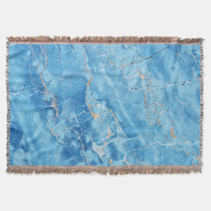 Marble Elegance: Natural Textured Surface. Throw Blanket