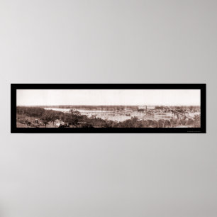 Marble Falls TX Scenic Photo 1908 Poster