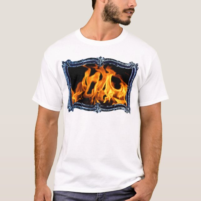Marble Fire Lion T-Shirt (Front)