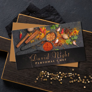 Marble Food Design Personal Chef Catering Business Card