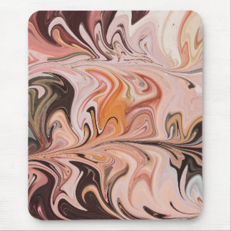 Marble Forms – Pink & Beige Soft Marble Mouse Pad