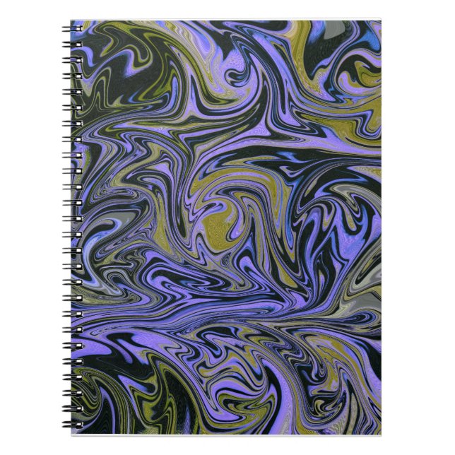 Marble Forms – Violet & Gold Mystic Energy Notebook (Front)