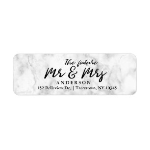 Marble Fresh Script The Future Mr and Mrs