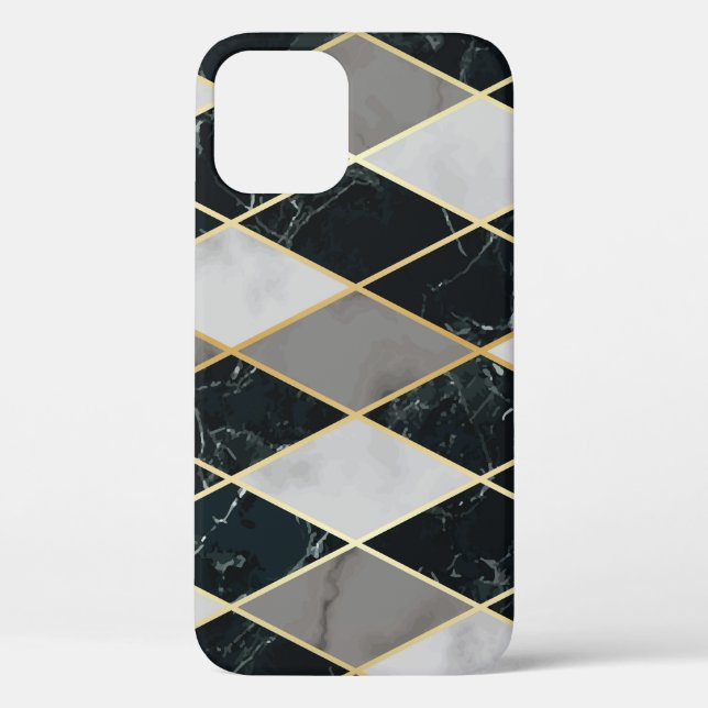 Marble Geometric: Gold Lines Luxury Case-Mate iPhone Case (Back)