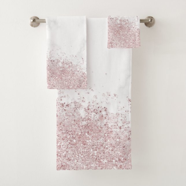 Marble & Glitter Bath Towel Set (Insitu)