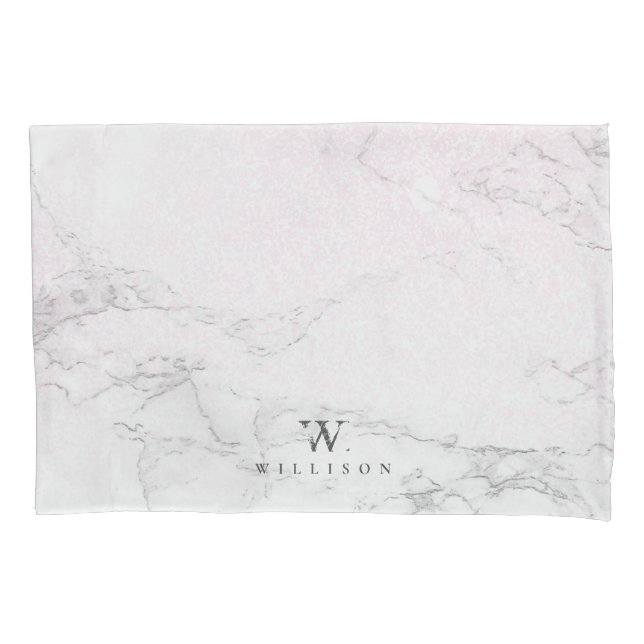 Marble Glitter Personalized design Pillowcase (Front)