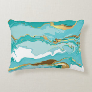 Marble, gold: abstract vintage background. accent pillow