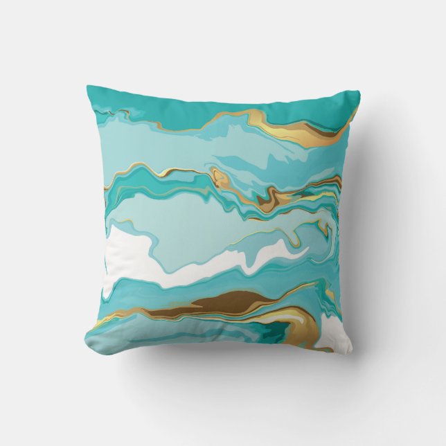 Marble, gold: abstract vintage background. throw pillow (Front)