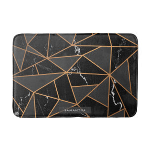 Marble Golden Mosaic Bath Mat