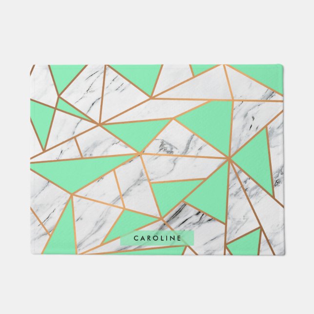 Marble Golden Mosaic Doormat (Front)