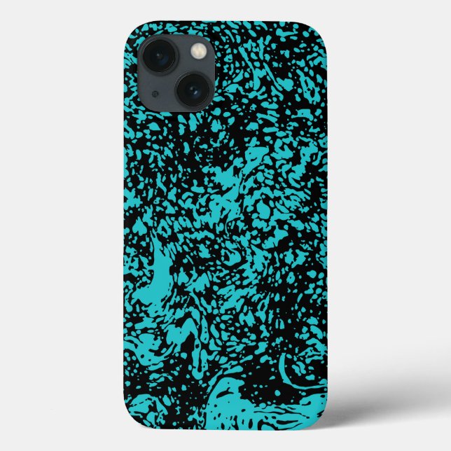 Marble Granite Texture Blue Case-Mate iPhone Case (Back)