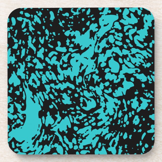 Marble Granite Texture Blue  Coaster (Front)