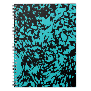 Marble Granite Texture Blue Notebook