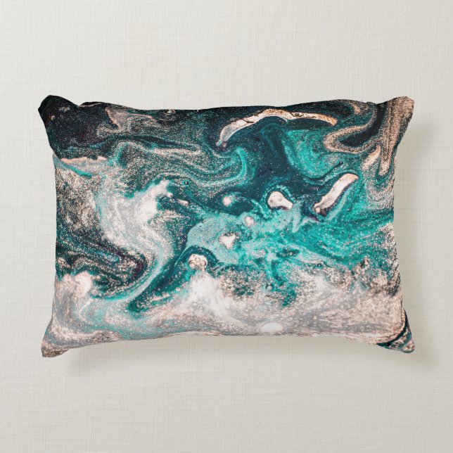 Marble Handmade: Traditional Luxury Texture. Accent Pillow (Front)