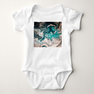 Marble Handmade: Traditional Luxury Texture. Baby Bodysuit