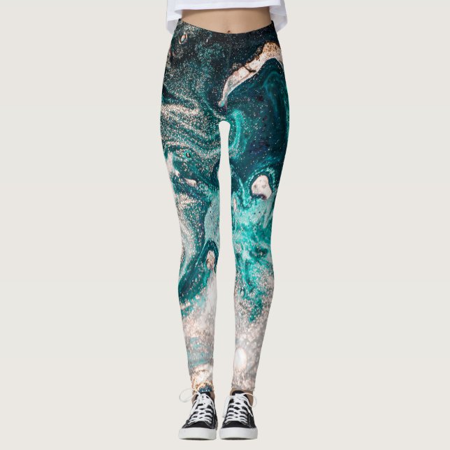 Marble Handmade: Traditional Luxury Texture. Leggings (Front)