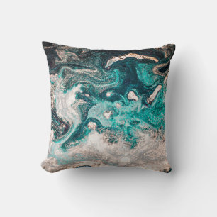 Marble Handmade: Traditional Luxury Texture. Throw Pillow