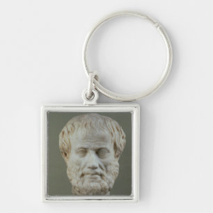 Marble head of Aristotle Keychain