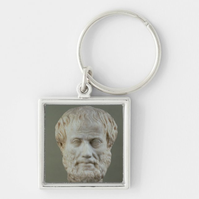 Marble head of Aristotle Keychain (Front)
