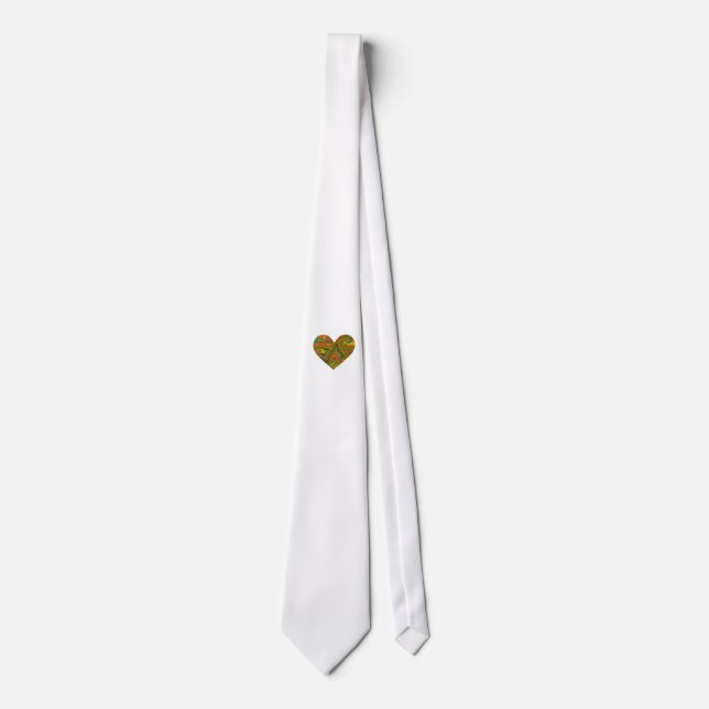 Marble Heart on Neck Tie (Front)