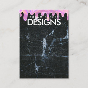 Marble Holo Drip Crystal Earring Display Card